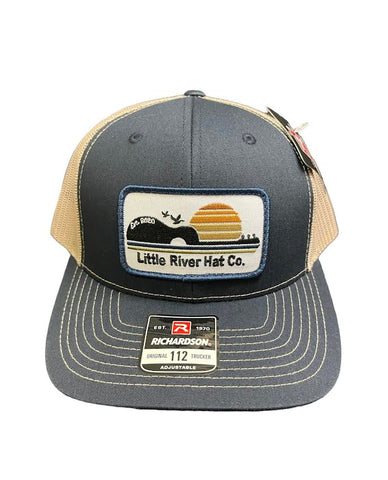 Little River Hat Company Rectangle Patch- Guitar Trucker Hat