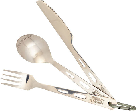 Titanium Spoon, Fork, & Knife