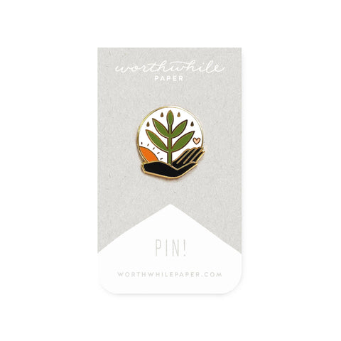 Worthwhile Paper - Grow Enamel Pin