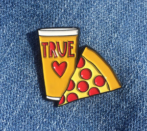 Near Modern Disaster - Pizza, Beer, True Love - enamel pin