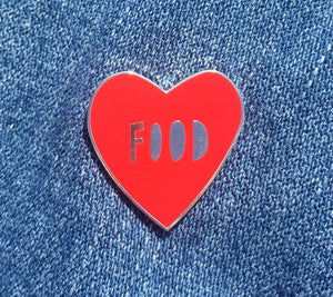 Near Modern Disaster - Food Heart - enamel pin