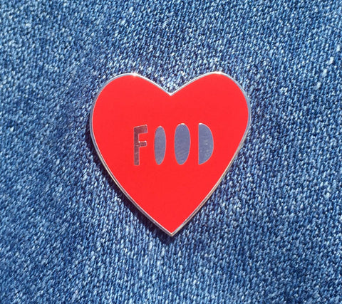 Near Modern Disaster - Food Heart - enamel pin