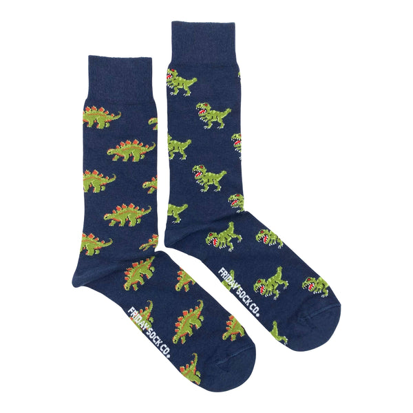 Friday Sock Co. - Green Dinosaurs CREW