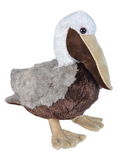 Wild Republic - Brown Pelican Stuffed Animal - 12"