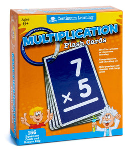 Continuum Learning Multiplication Flash Cards