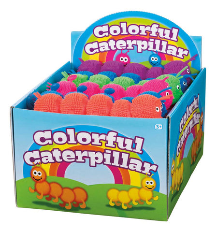 Toysmith Colorful Caterpillar, 7-1/2, Asst Colors