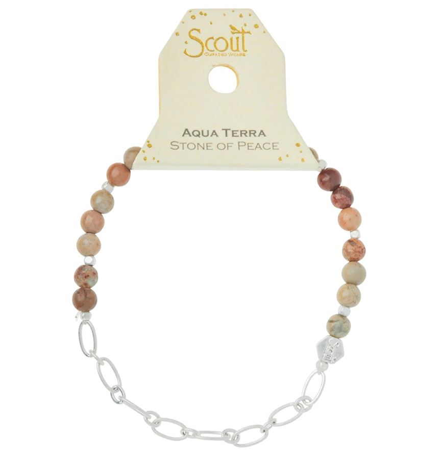 Scout Curated Wears Mini Stone w/ Chain Stacking Bracelet