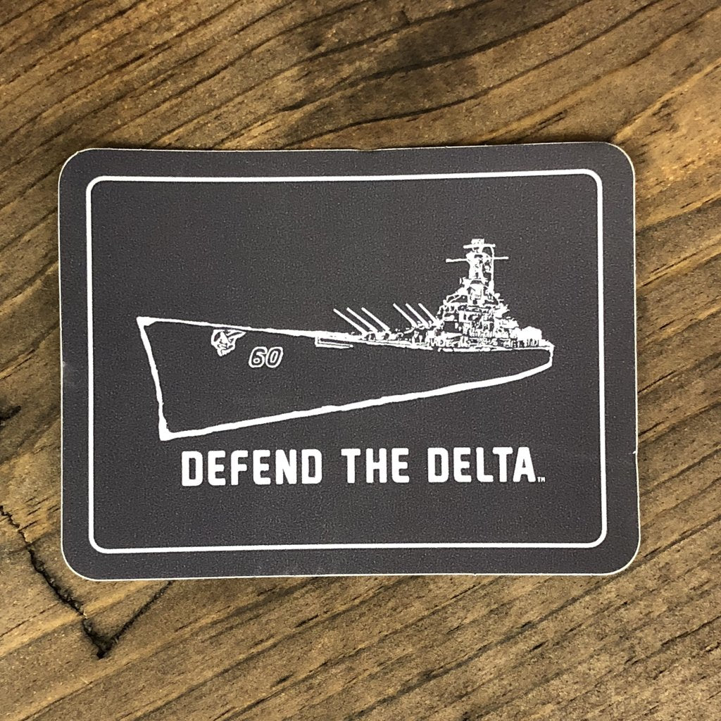 Mobtown Merch Defend the Delta Sticker