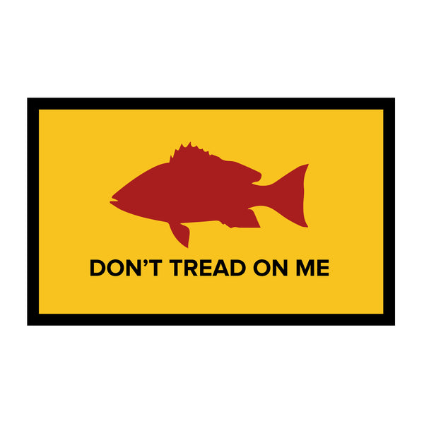 Red Snapper Gadsden Flag Sticker