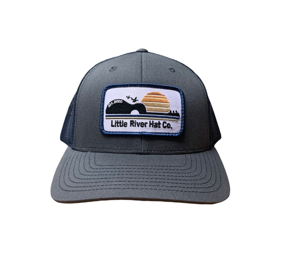 Little River Hat Company Rectangle Patch- Guitar Trucker Hat