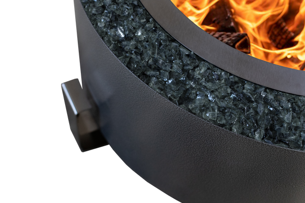 Breeo Luxeve 24" Smokeless Fire Pit with Lid & Glass