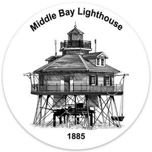Middle Bay Lighthouse Sticker