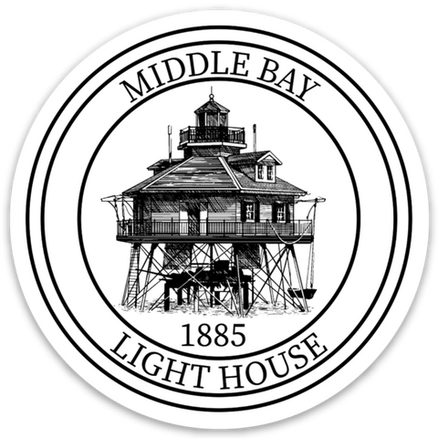 Middle Bay Lighthouse Sticker