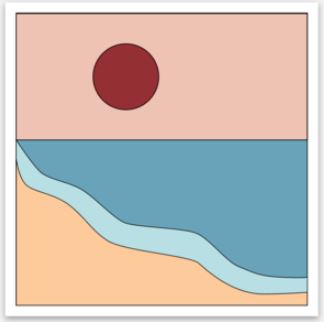 RBO Beach Wave Sticker