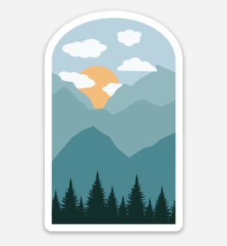 RBO Mountain View Sticker