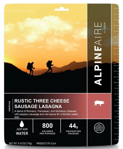 AlpineAire Rustic Three Cheese Sausage Lasagna