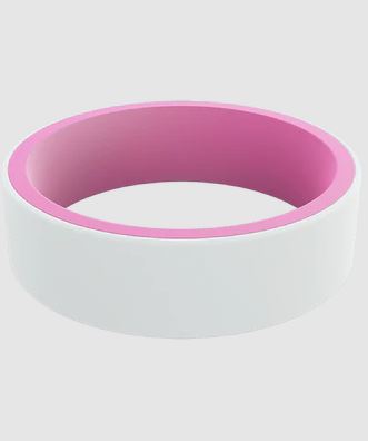 Women's Switch Reversible Silicone Ring Fuchsia and White
