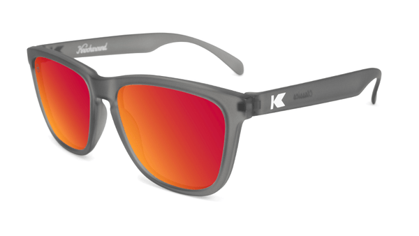 Knockaround Premiums Frosted Grey/Red Sunset Polarized