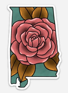 Alabama Camellia Sticker
