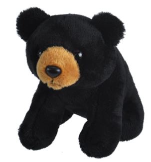 Wild Republic - Black Bear Stuffed Animal - 5"