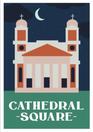 Cathedral Square Sticker