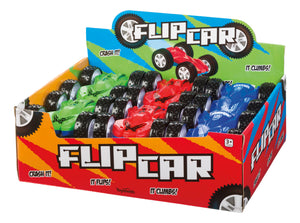 Toysmith Flip Car, Friction Pull-back, Action Packed, Indoor/Outdoor
