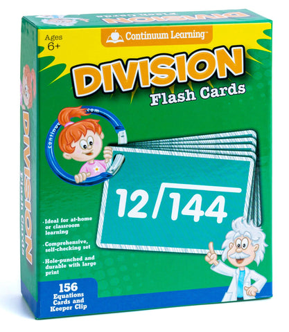 Continuum Learning Division Flash Cards