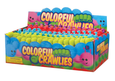 Toysmith Colorful Crawlies, Squishy Stretchy Tactile Toy