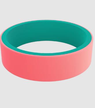 Women's Switch Reversible Silicon Ring Emerald and Coral