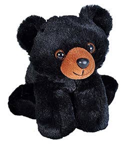 Wild Republic - Hug'Ems-Mini Black Bear Stuffed Animal 7"