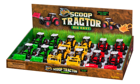 Toysmith Toysmith Scoop Tractor-Toy Tractor, Farm Toys, Diecast