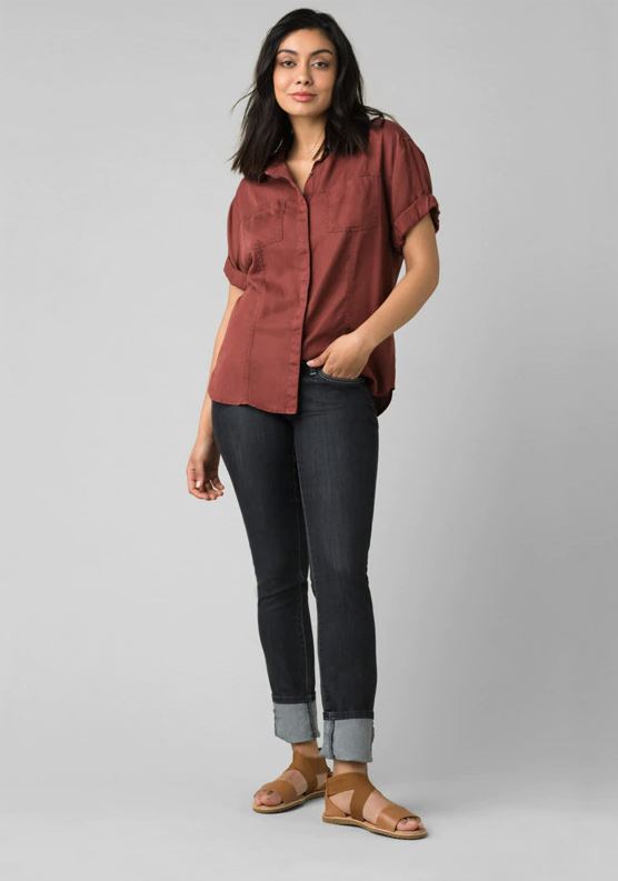 Prana Jeans Regular Inseam Orange Womens Size 14/32