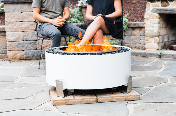 Breeo Luxeve 24" Smokeless Fire Pit with Lid & Glass