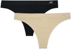 Terramar Seamless Thong Underwear 2-Pack Women's